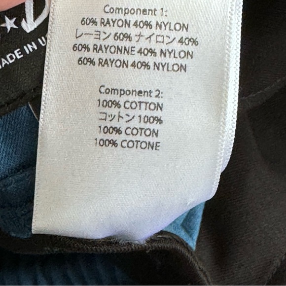 JUST DON Tearway Track Pants Blue Satin Leopard Trim Men MEDIUM NEW WITH TAG - Picture 11 of 12